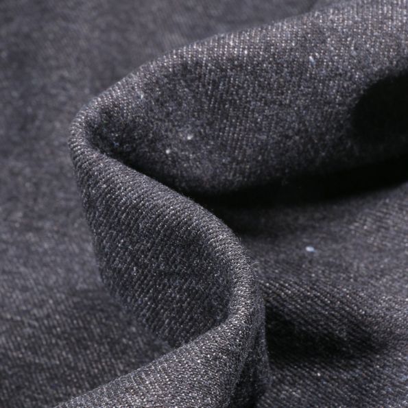 Tissu Jeans épais Noir - Par 10 cm