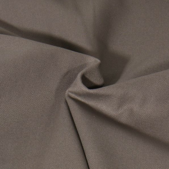 Tissu Toile Coton Canvas uni Mateo Gris anthracite - Par 10 cm