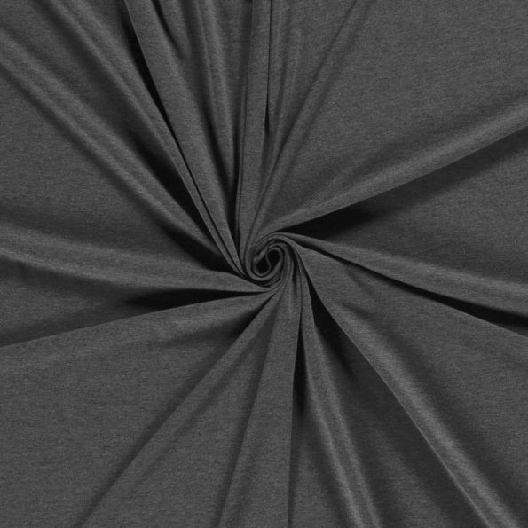 Tissu Jersey de coton Roma Gris - Par 10 cm