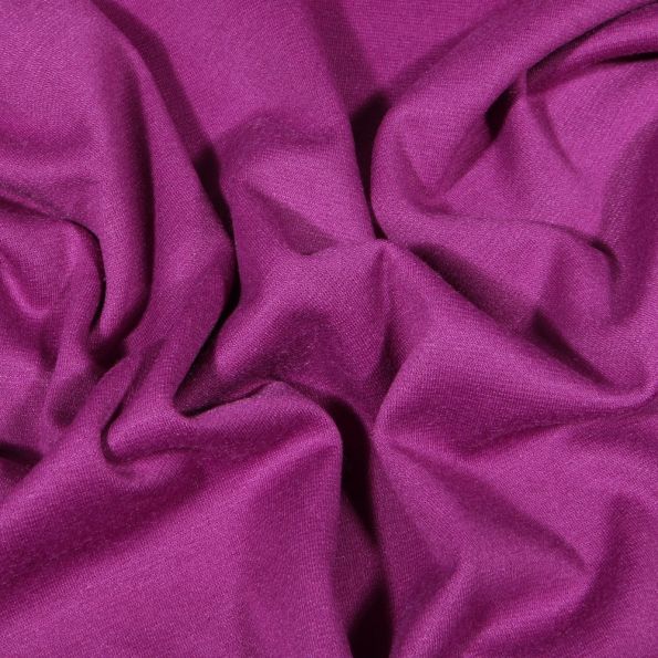 Tissu Jersey Milano uni Violine - Par 10 cm
