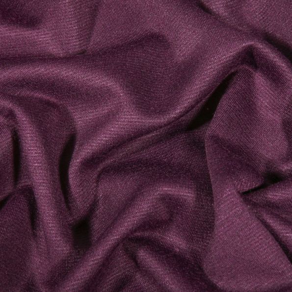 Coupon Tissu Jersey Milano uni Prune - Coupon de 10 cm