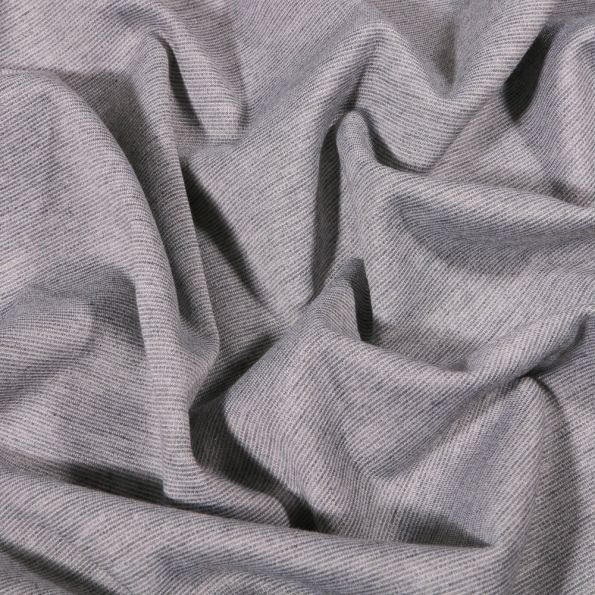 Tissu Jersey Milano uni Gris chiné - Par 10 cm