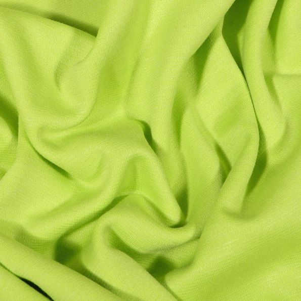 Tissu Jersey Milano uni Vert anis - Par 10 cm