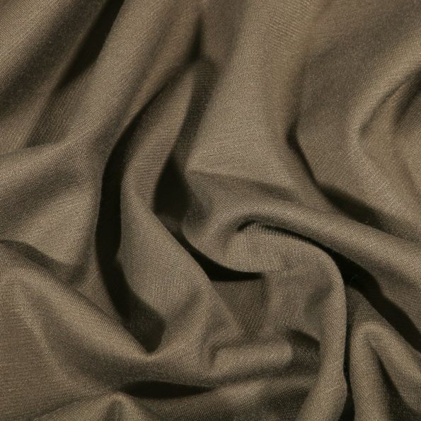 Tissu Jersey Milano uni Vert kaki - Par 10 cm