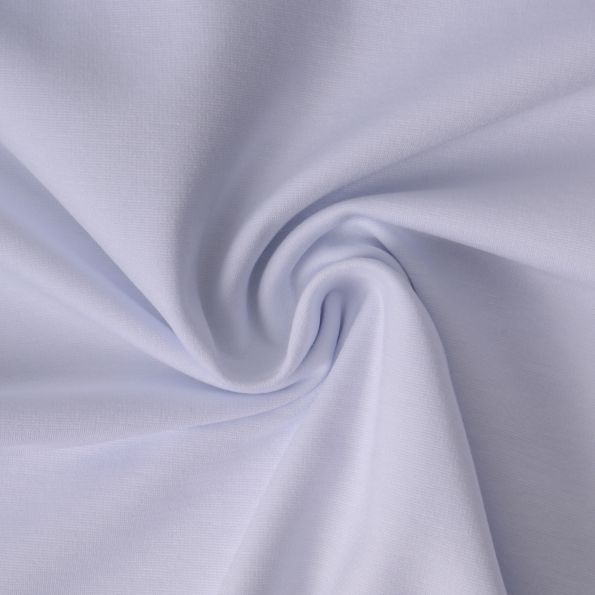Tissu Jersey Viscose épais Romana uni Blanc - Par 10 cm