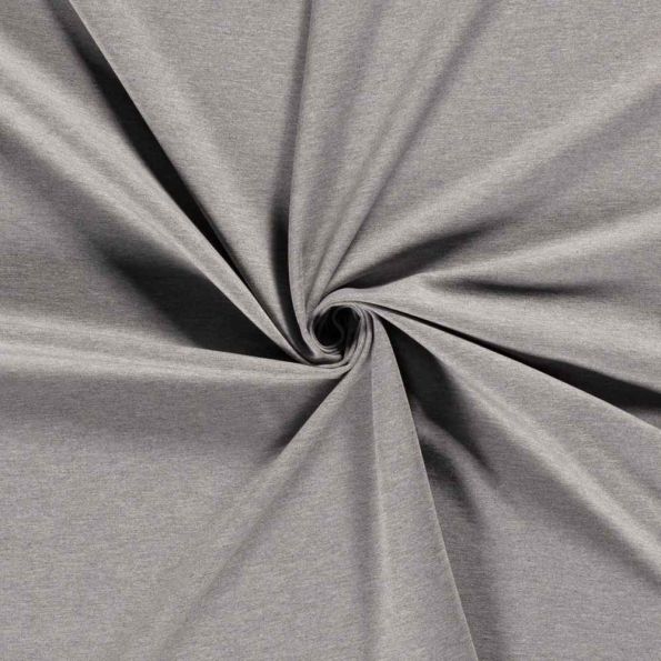 Tissu Jersey Viscose épais Romana uni Gris - Par 10 cm