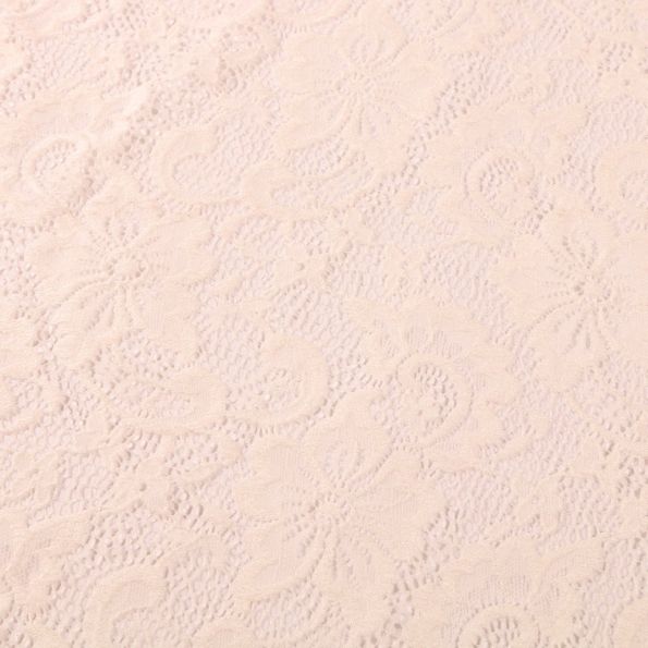 Tissu Dentelle Laura Ecru - Par 10 cm