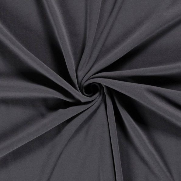 Tissu Polaire des Alpes uni Gris foncé - Par 10 cm