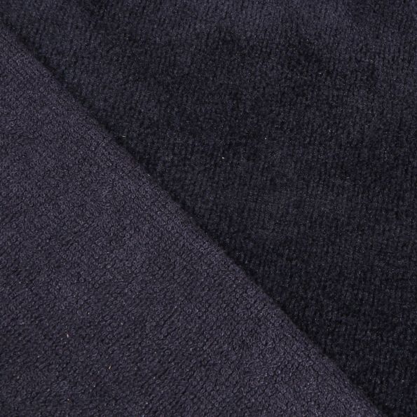 Coupon Tissu Micro Éponge Bambou Bleu marine - Coupon de 20 cm
