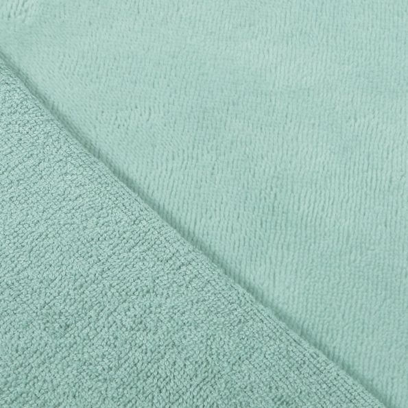 Coupon Tissu Micro Éponge Bambou Vert menthe - Coupon de 30 cm