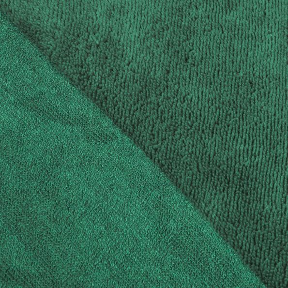 Coupon Tissu Micro Éponge Bambou Vert épicéa - Coupon de 10 cm