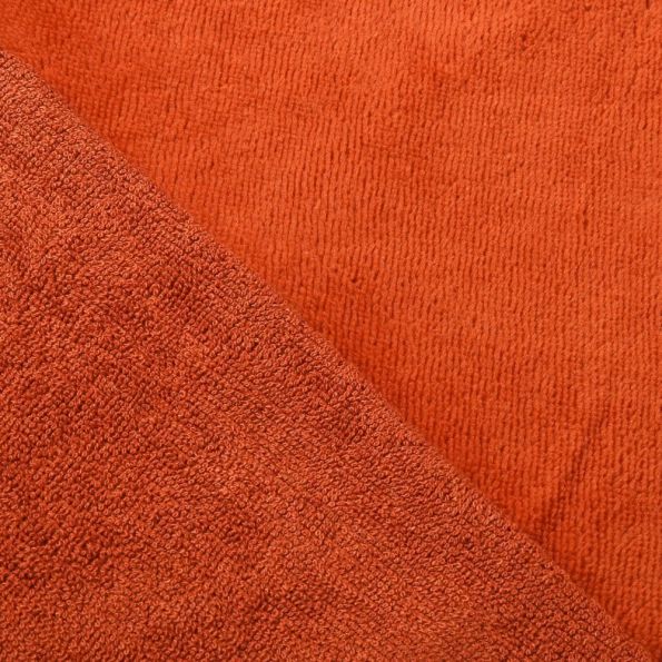 Tissu Micro Éponge Bambou Brique - Par 10 cm