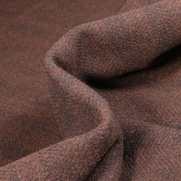 Tissu Jacquard Alexander sur fond Marron - Par 10 cm