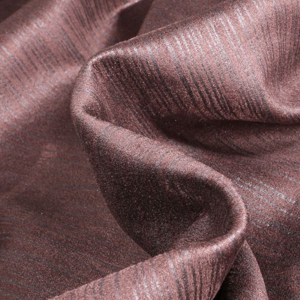 Tissu Suédine Scuba Griffé sur fond Marron - Par 10 cm