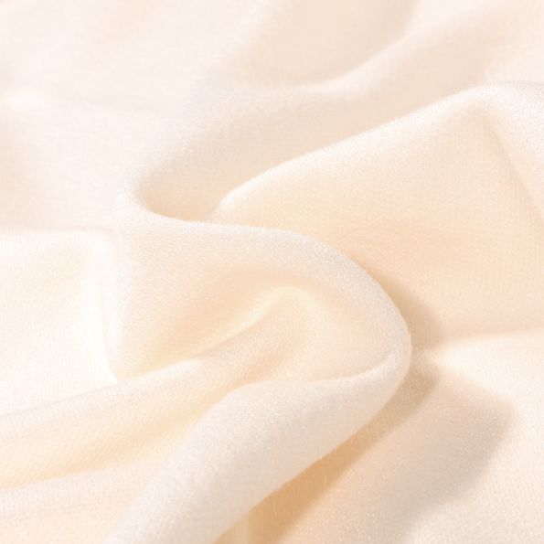 Tissu Maille Heavy chiné sur fond Ecru - Par 10 cm