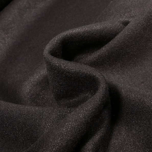 Tissu Maille Heavy chiné sur fond Noir - Par 10 cm