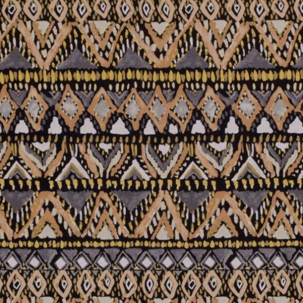 Tissu Jersey Viscose Beata sur fond Beige - Par 10 cm