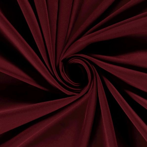 Tissu Jersey Sportswear uni Bordeaux - Par 10 cm