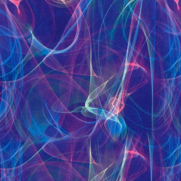 Tissu Jersey Sportswear digital Harta sur fond Violet - Par 10 cm