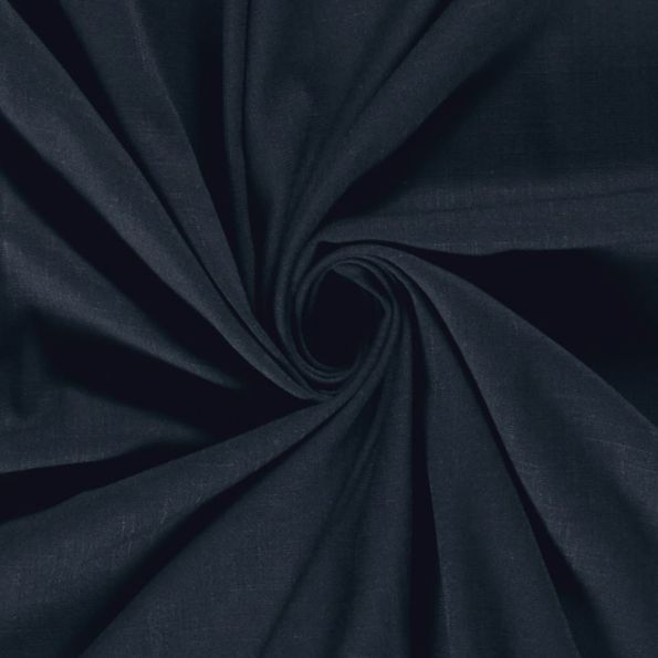 Tissu Viscose extensible uni Bleu marine - Par 10 cm