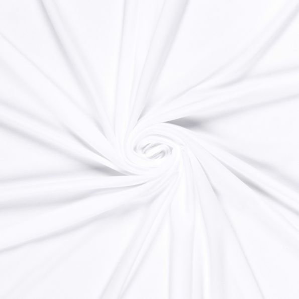 Tissu Doublure Maillot de bain  uni Brisa sur fond Blanc - Par 10 cm