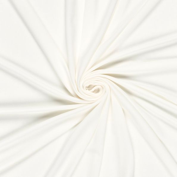 Tissu Doublure Maillot uni Brisa sur fond Blanc cassé - Par 10 cm