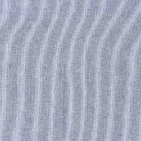 Tissu chambray coton uni Siena Bleu indigo - Par 10 cm