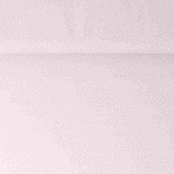 Tissu Popeline de Coton  pois Yena sur fond Beige sable - Par 10 cm