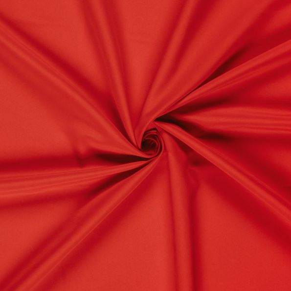 Tissu Short de bain déperlant recyclé uni Rouge - Par 10 cm