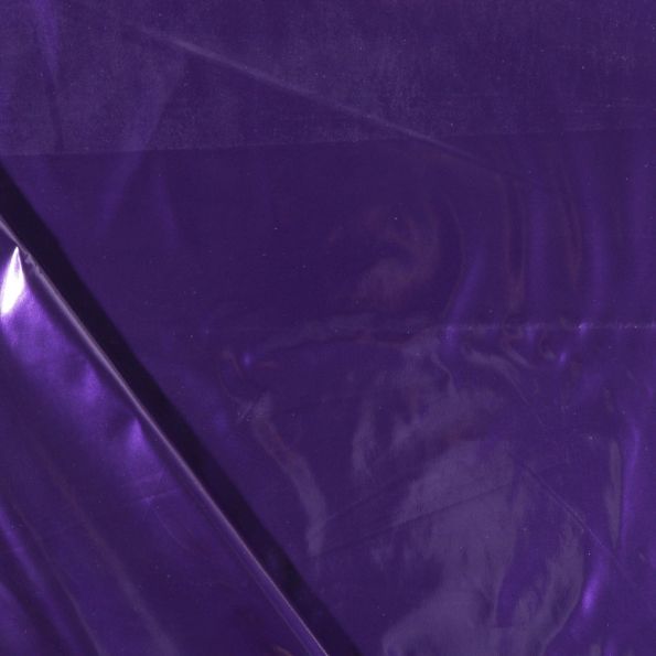 Tissu Vinyl plastifié Violet - Par 10 cm