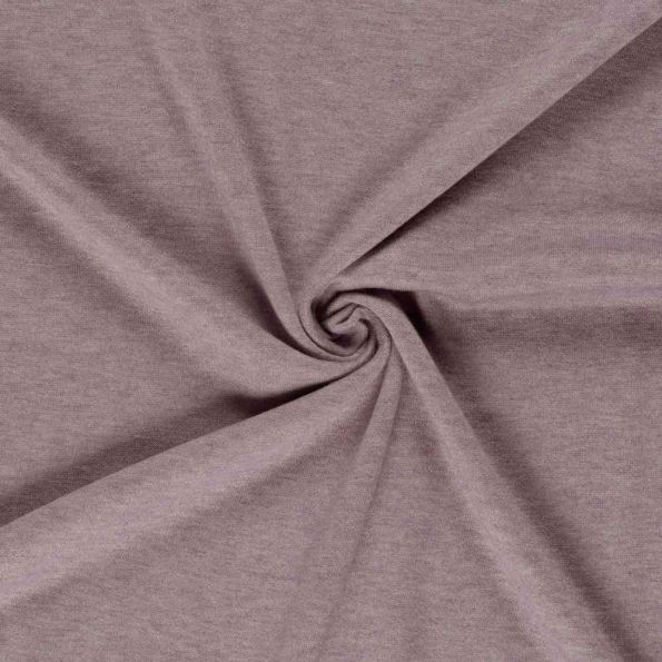 Tissu Jersey Viscose chiné sur fond Mauve - Par 10 cm