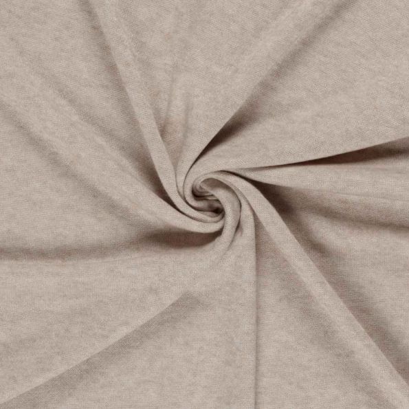 Tissu maille Viscose lourde Stella uni Beige - Par 10 cm
