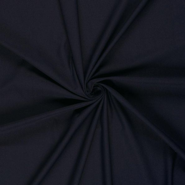 Tissu Jersey Traveler  extensible et infroissable Uni Bleu marine - Par 10 cm