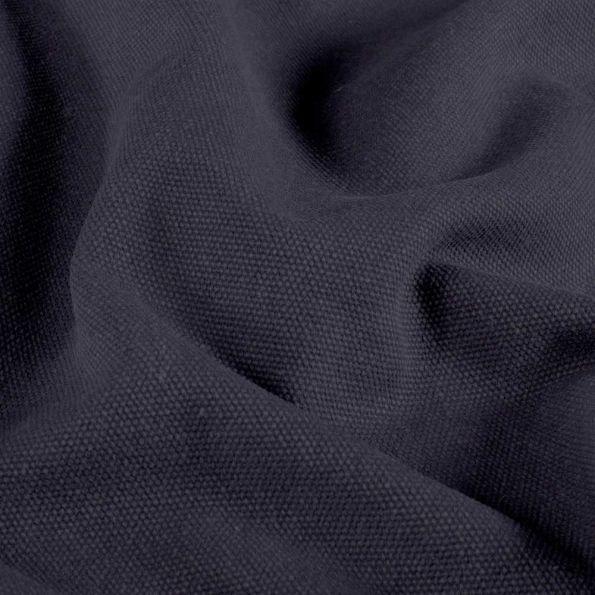 Tissu Toile Canvas d'ameublement uni Bleu marine - Par 10 cm