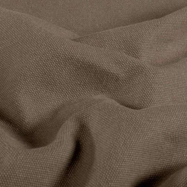 Tissu Toile Canvas d'ameublement uni Taupe - Par 10 cm