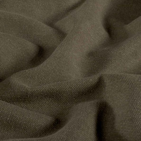 Tissu Toile Canvas d'ameublement uni Gris - Par 10 cm