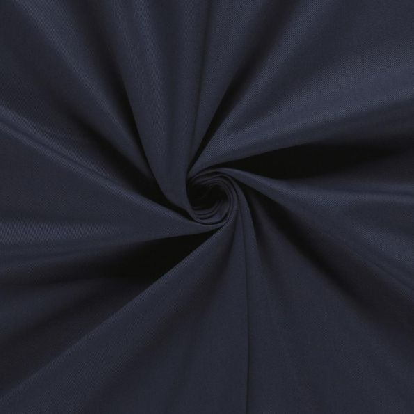 Tissu Jeans Denim Chicago uni Bleu marine - Par 10 cm