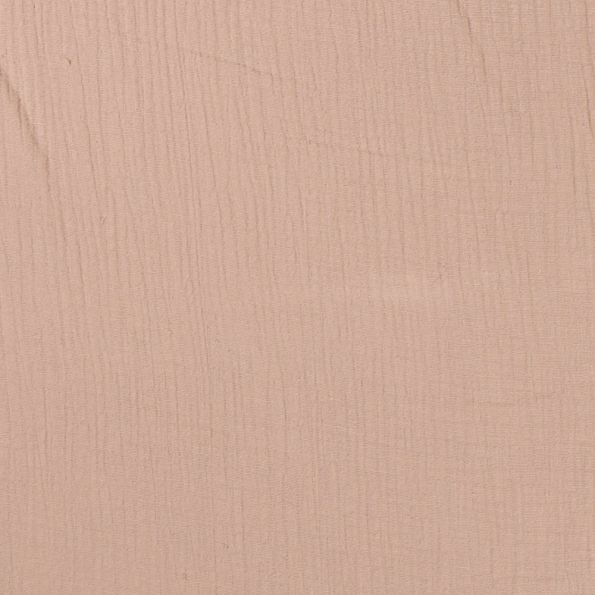 Tissu Double gaze de coton uni Beige - Par 10 cm