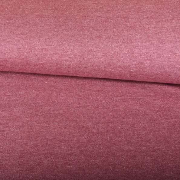 Tissu Jersey Coton tout doux Bordeaux pastel - Par 10 cm