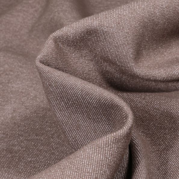 Tissu Denim Jeans Gris foncé chiné - Par 10 cm