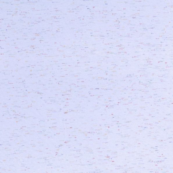 Tissu Jersey Viscose Moucheté Multicolore sur fond Bleu ciel - Par 10 cm