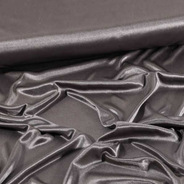 Tissu Doublure Maille Gris chiné - Par 10 cm