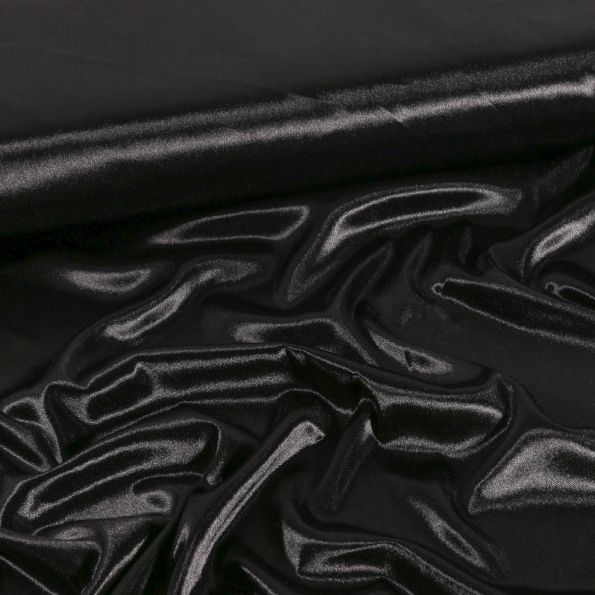 Tissu Doublure Maille Noir - Par 10 cm