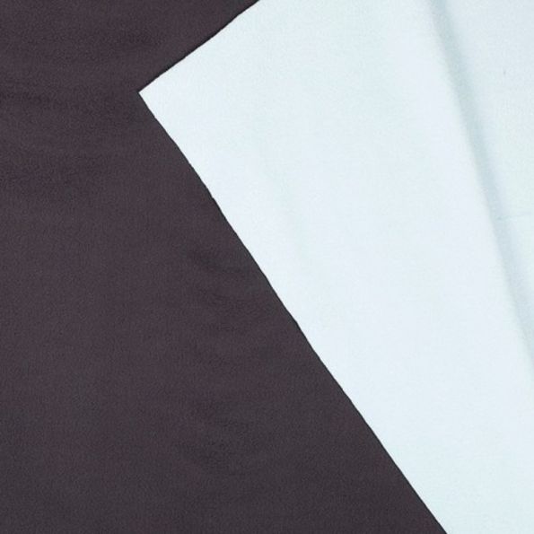 Tissu Polaire Double face Bicolore Bleu marine et bleu ciel - Par 10 cm