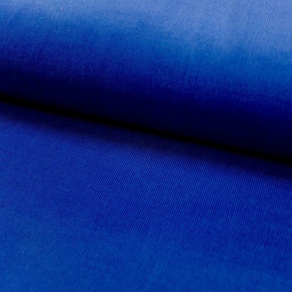 Coupon Tissu Velours milleraies Bleu roi - Coupon de 250 cm