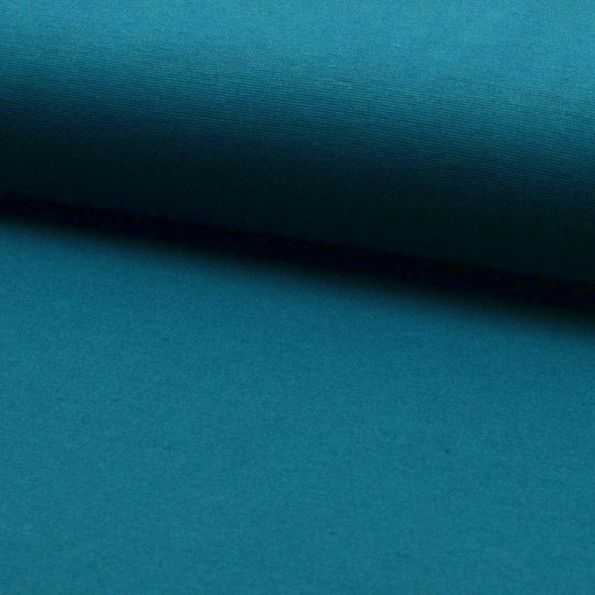 Tissu Jersey Milano Craftine Bleu pétrole x10cm