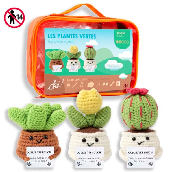 Kit Amigurumi les plantes vertes
