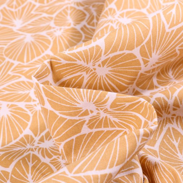 Tissu Coton imprimé Arty Folxa sur fond Blanc - Par 10 cm