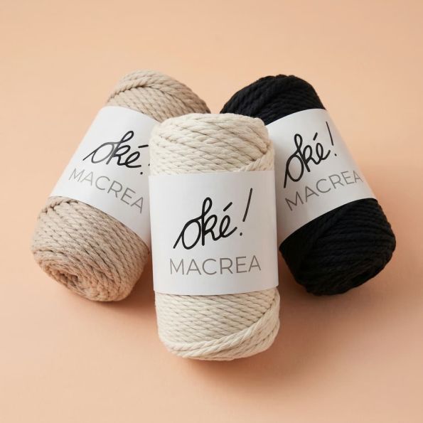 Fil Coton macramé Cheval Blanc Macrea - 3 Couleurs