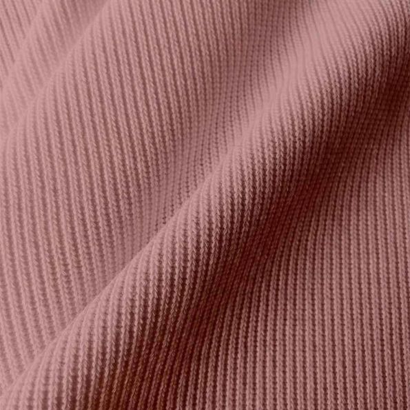 Tissu Maille Tricot Miloza uni Vieux rose - Par 10 cm
